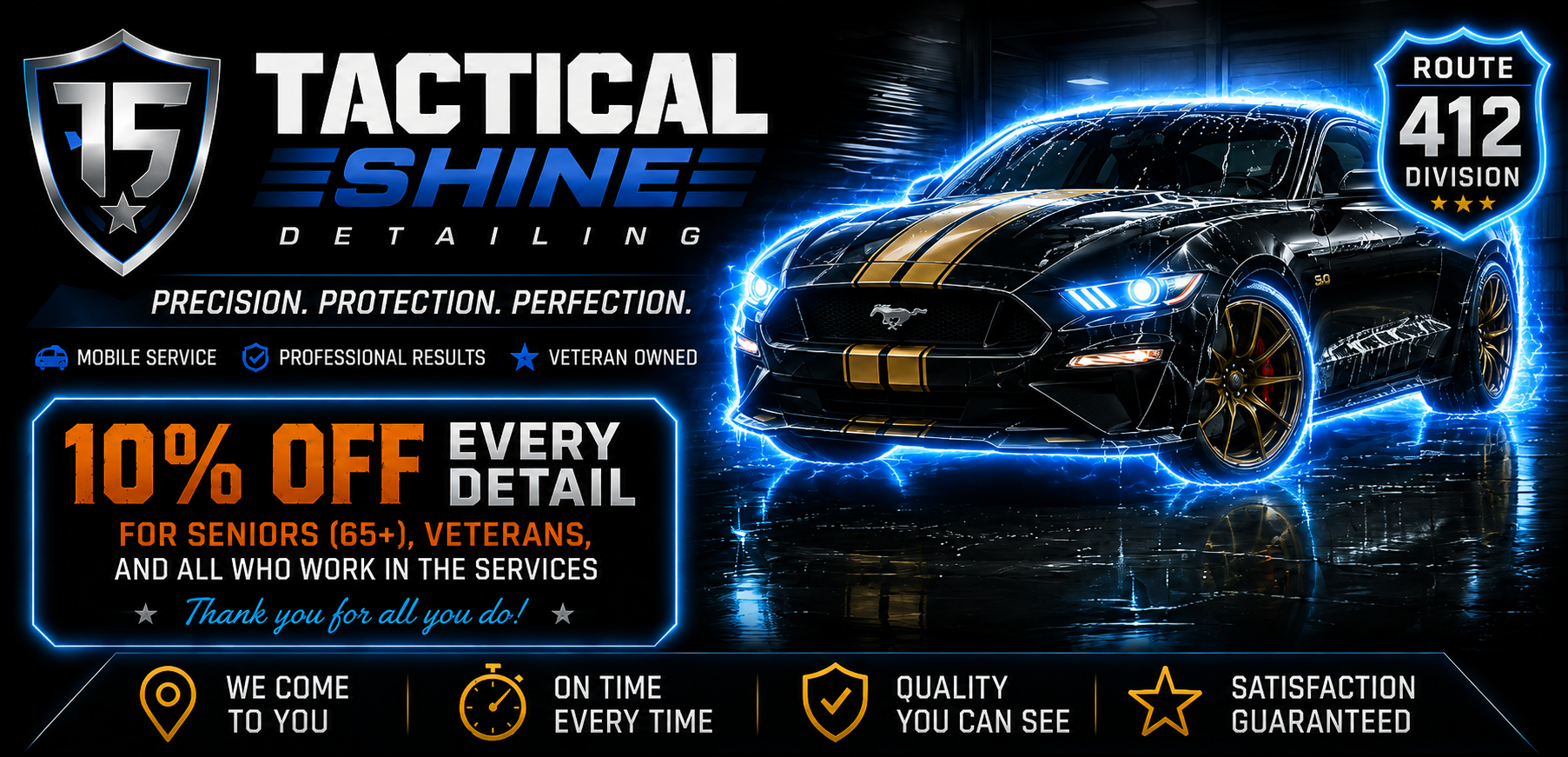 Tactical Shine Detailing Banner