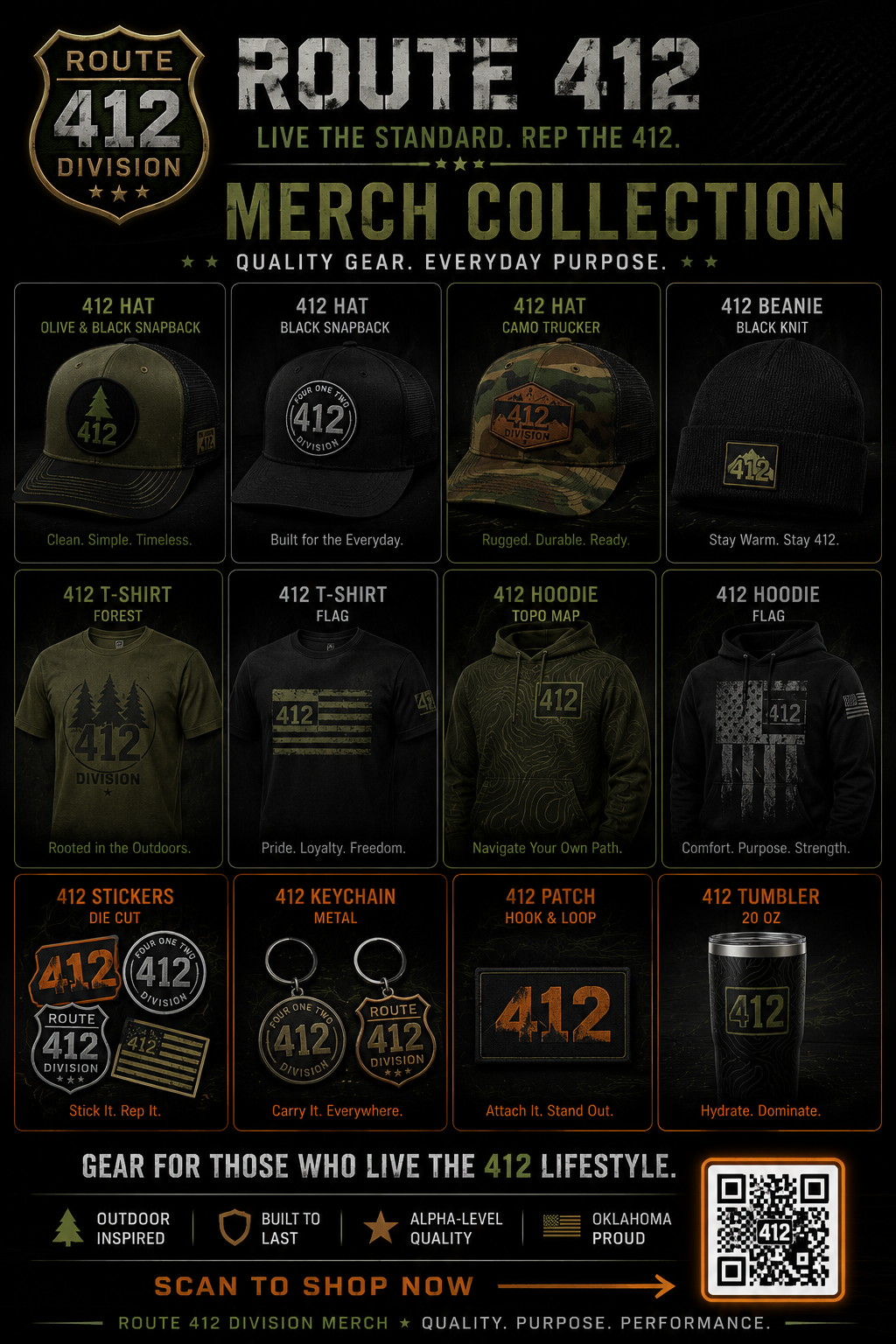 Tactical Shine Merchandise Flyer